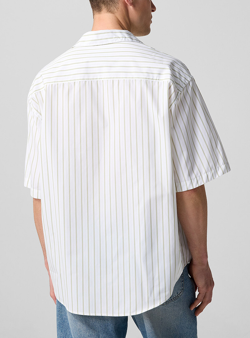 Striped cabana shirt with embossed logo product image 3