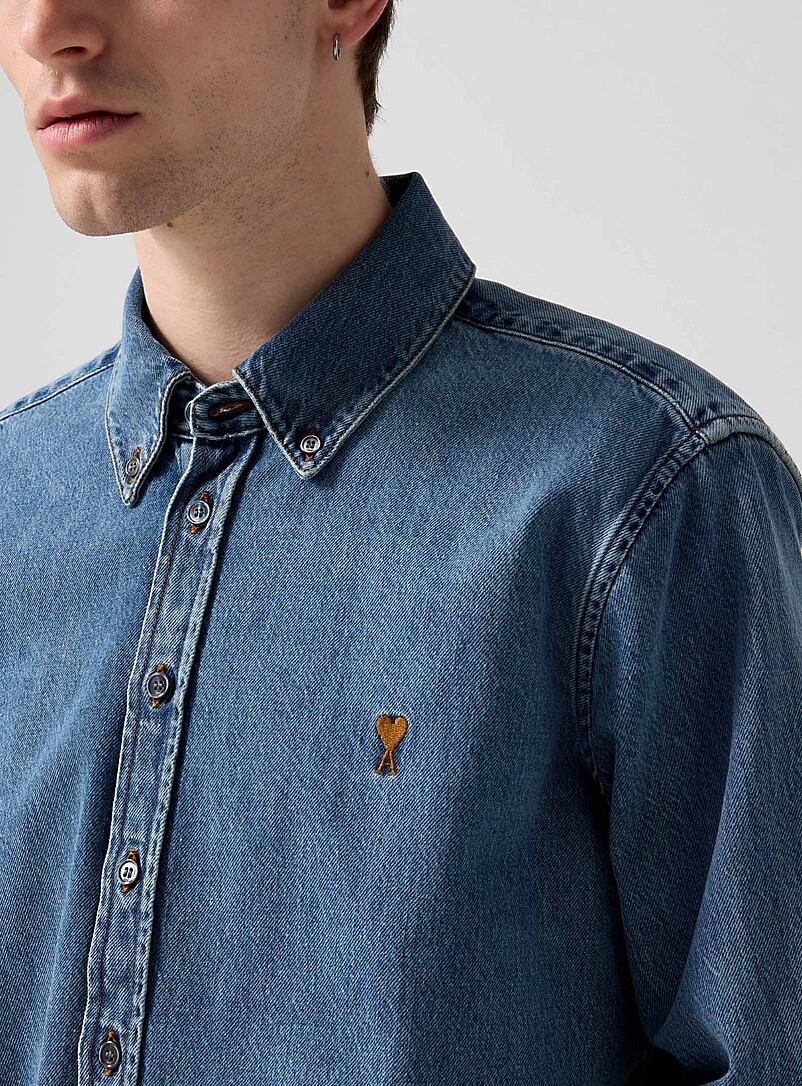 Ami de Cœur faded denim shirt product image 2