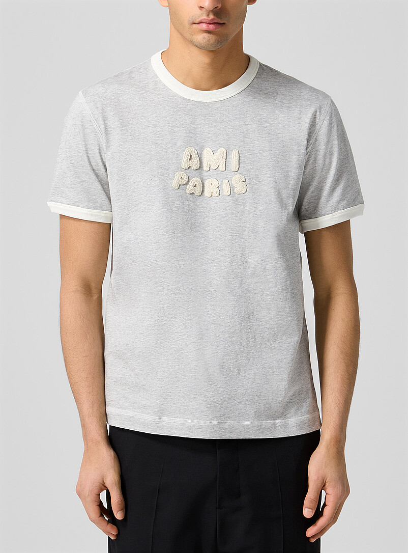 Crocheted Logo Ringer T-Shirt