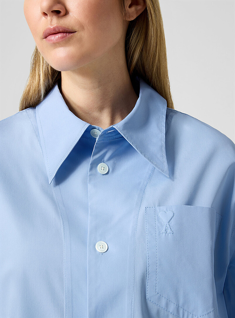 Embossed logo loose shirt product image 2