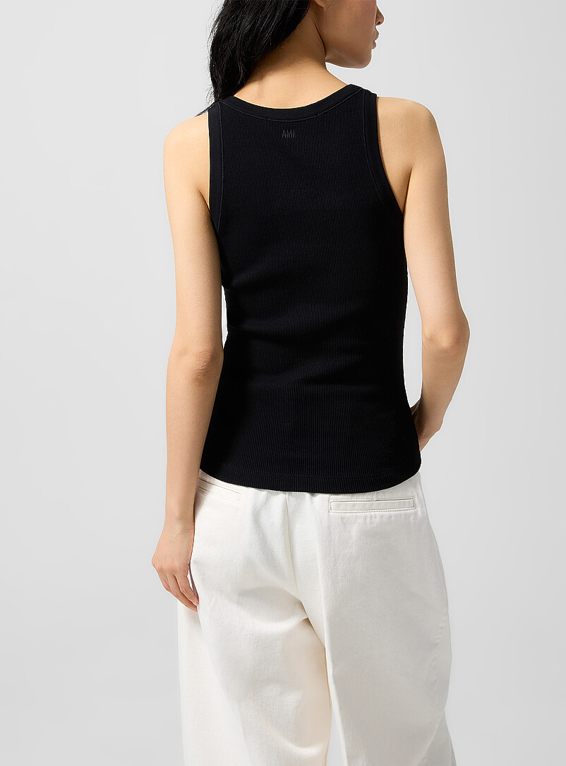 Ami de Coeur logo ribbed cami product image 3
