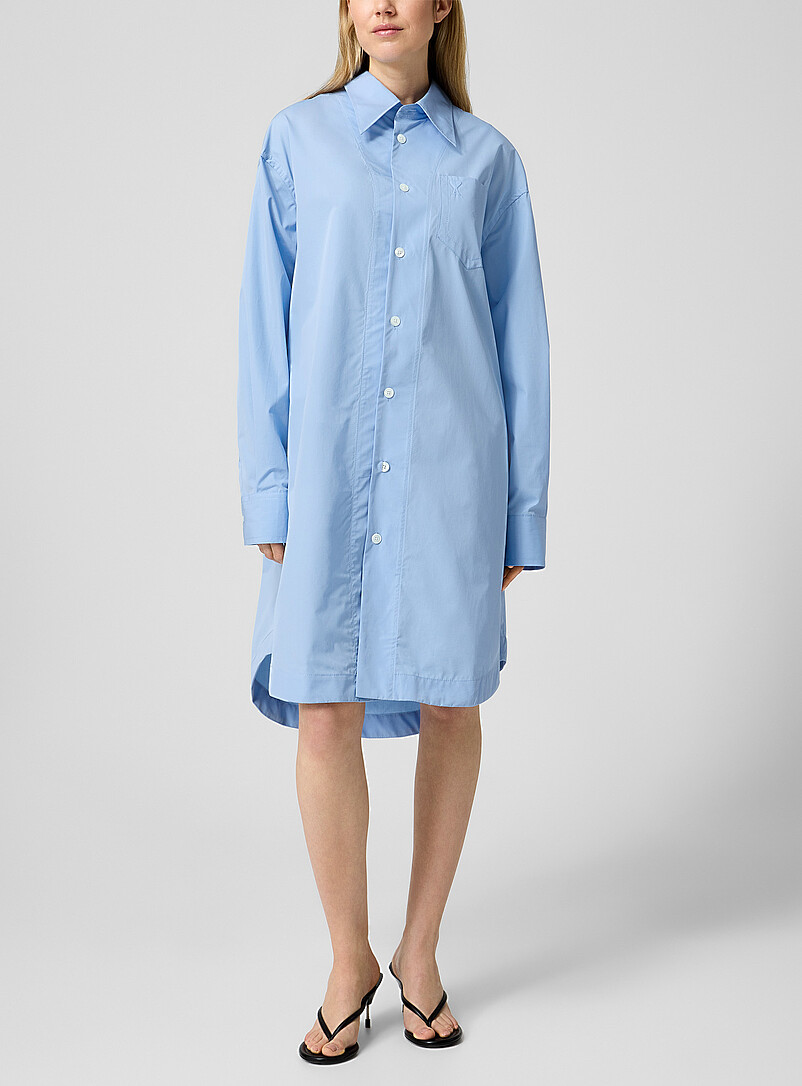 Embossed Logo Shirtdress