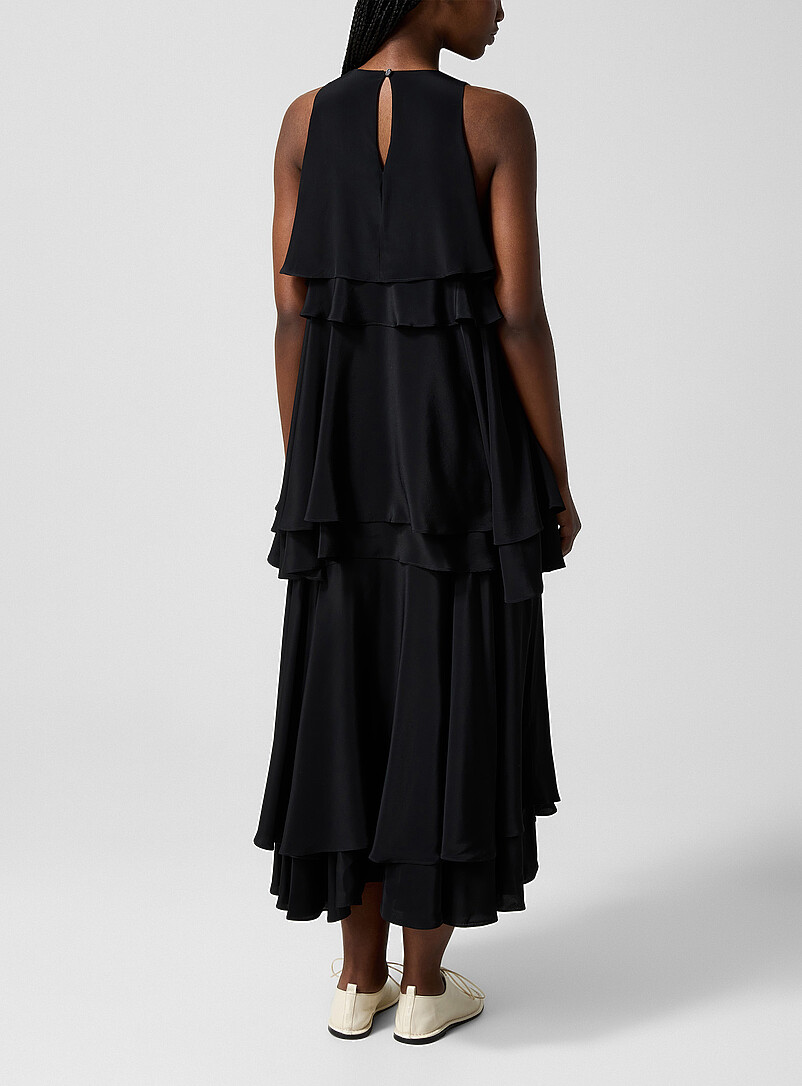 Lightweight crepe tiered dress product image 3