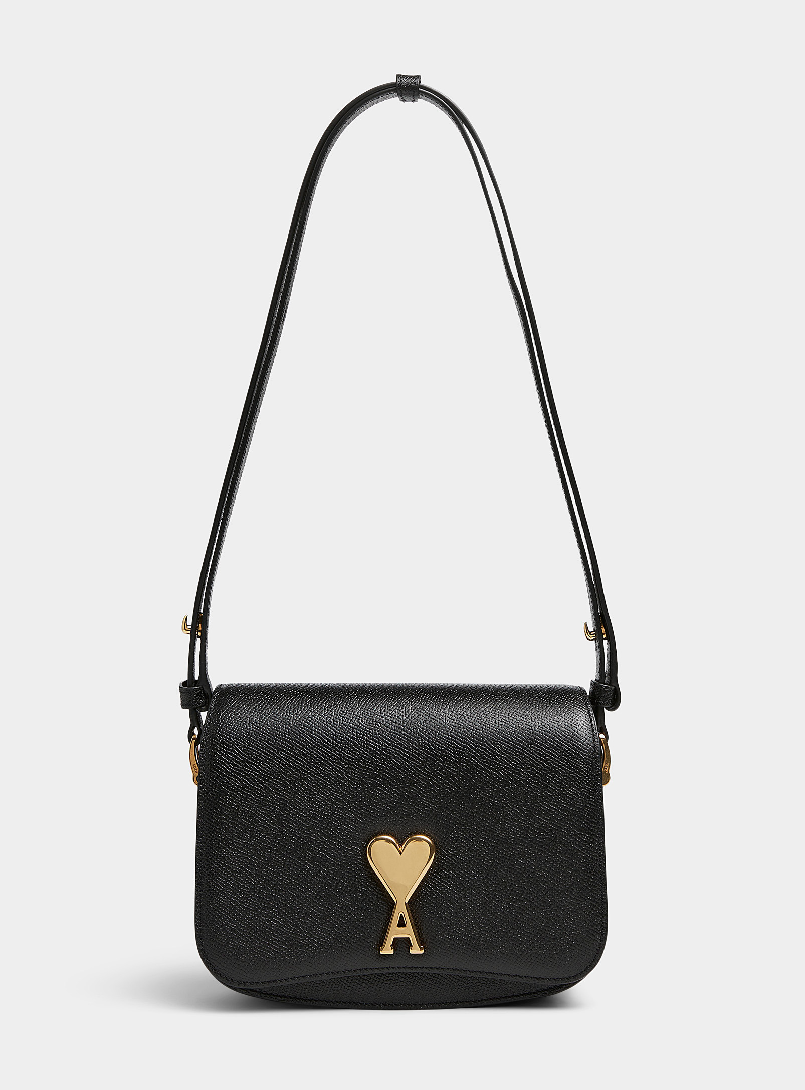 Ami Alexandre Mattiussi Paris Paris Small Handbag In Black