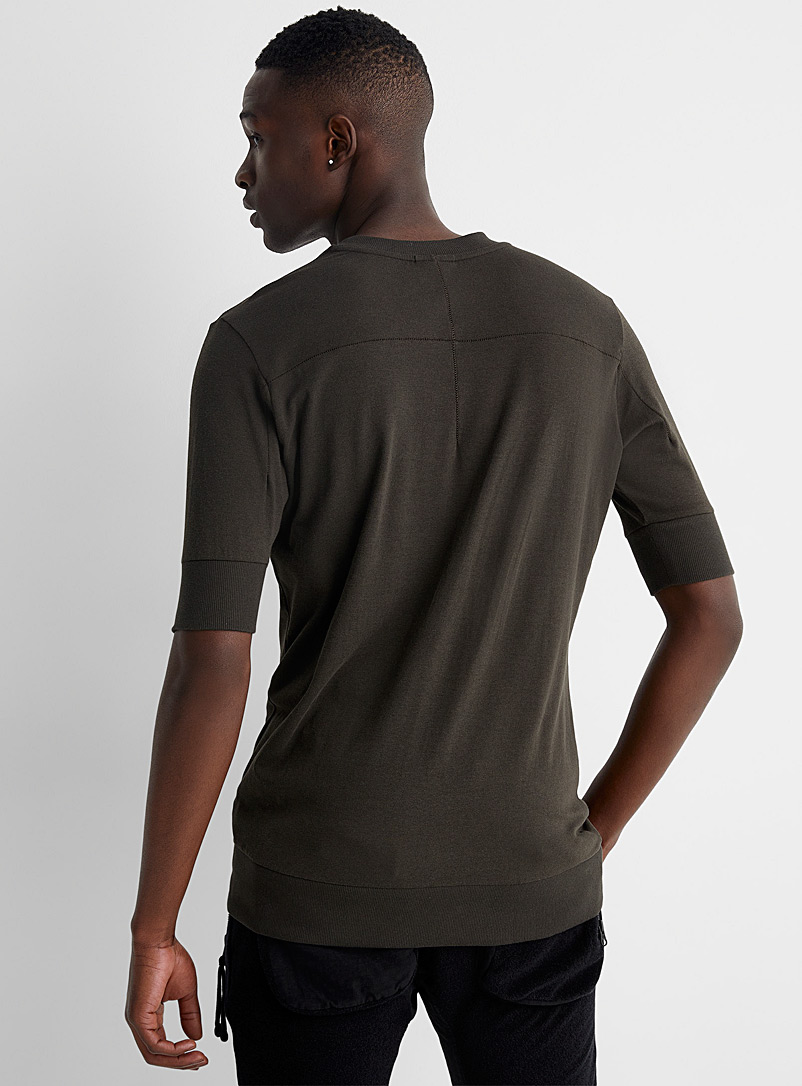 Thom/krom Brown Sweatshirt-like T-shirt for men