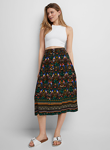 A-line Skirt, Midi Skirt, Spring Skirt, Black Skirt, Long Skirt, Vintage  Skirt, High Waist Skirt, Flare Skirt Q2201 -  Canada