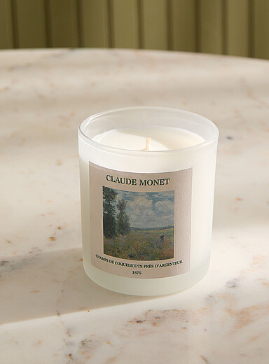 La bougie parfum&eacute;e Rose et jasmin <b>Collection En hommage &agrave; Claude Monet</b>
