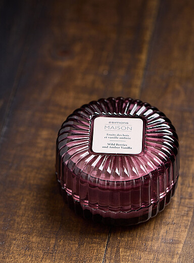 Wild Berries and Amber Vanilla scented candle