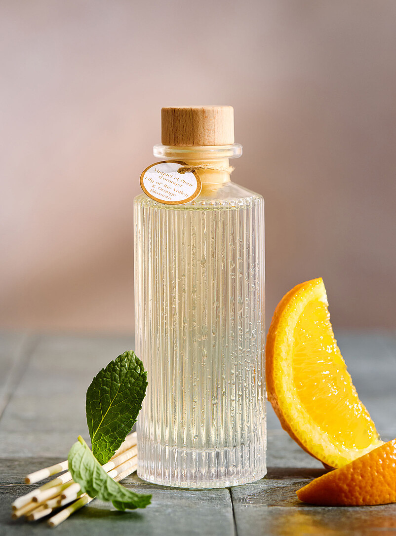 Lily of the valley and orange blossom grooved reed diffuser product image (primary)