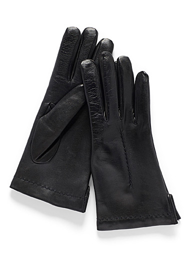 Le gant cuir nervure <b>Collection exclusive d'Italie</b>