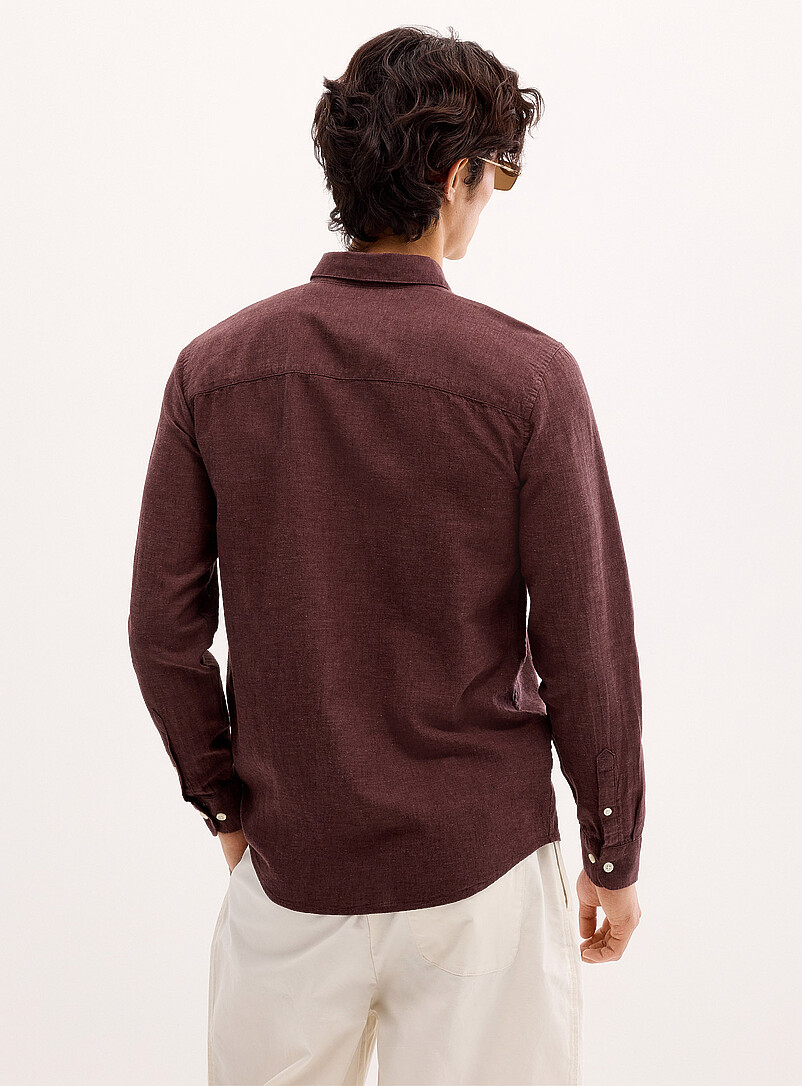 Only & Sons: La chemise lin uni Blanc pour homme