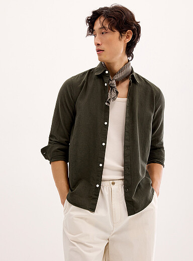 La chemise lin uni