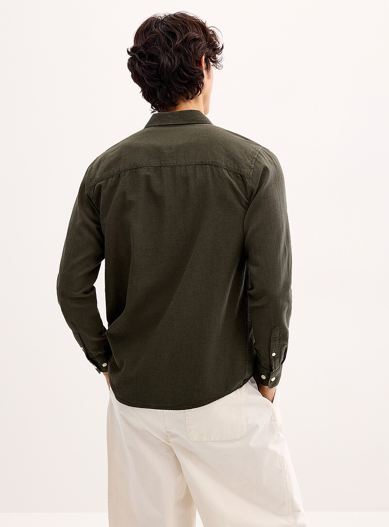 Only & Sons: La chemise lin uni Blanc pour homme