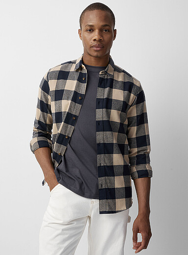 Gilet à Carreaux Sans Manches Homme - Chemise Boutonnée Coupe Ajustée Style Décontracté Chic