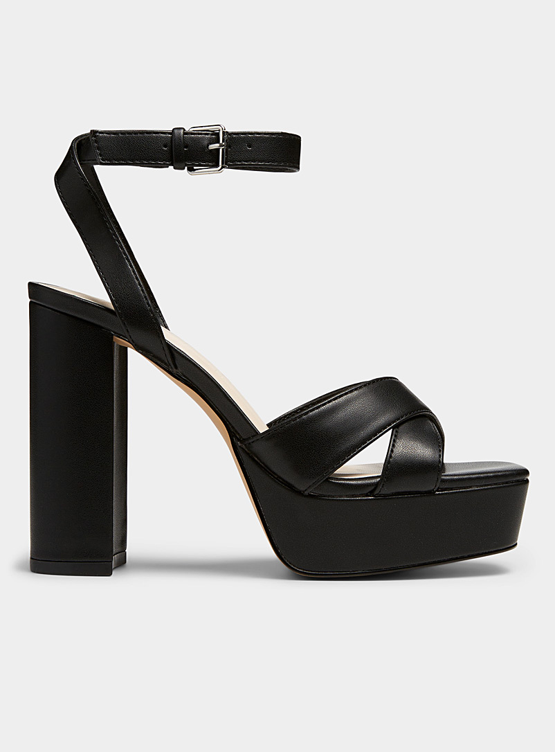Only: La sandale plateforme noire Autumn Femme Noir pour femme