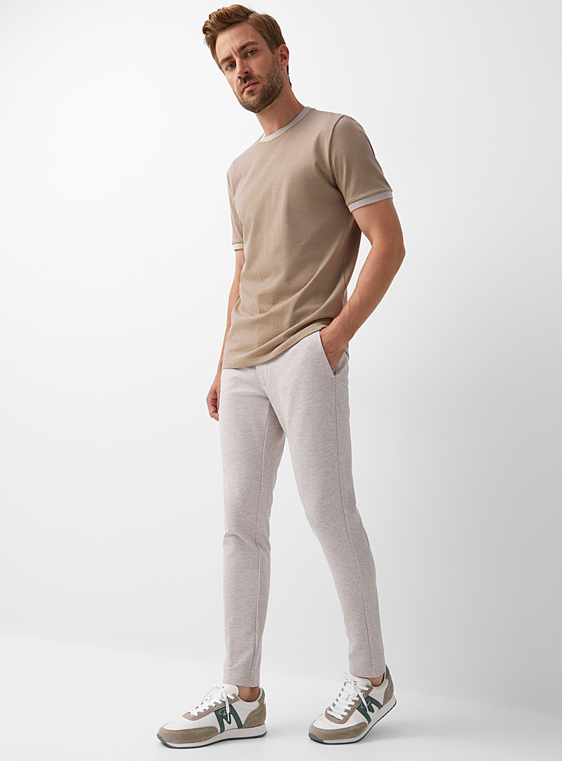 Only & Sons Sand Mark heathered ponte pant Slim fit for men