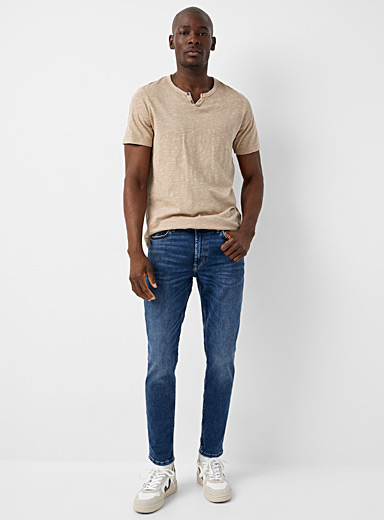 Warp dark blue jean Skinny fit | Only & Sons | Shop Men's Skinny ...