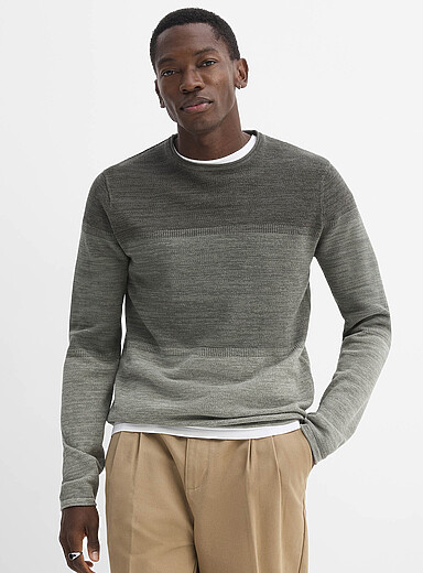 Ombr&eacute; block sweater
