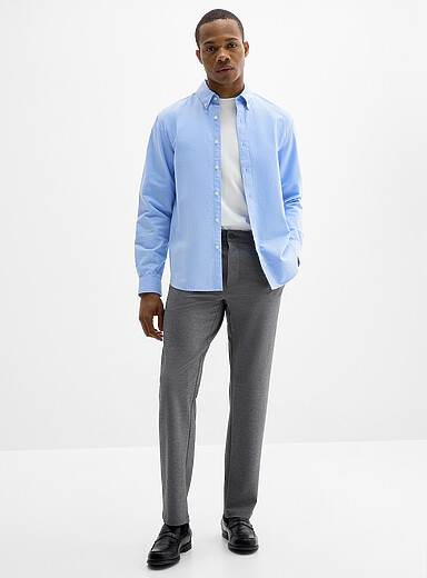 Le pantalon tricot &eacute;pur&eacute; <b>Coupe &eacute;troite</b>