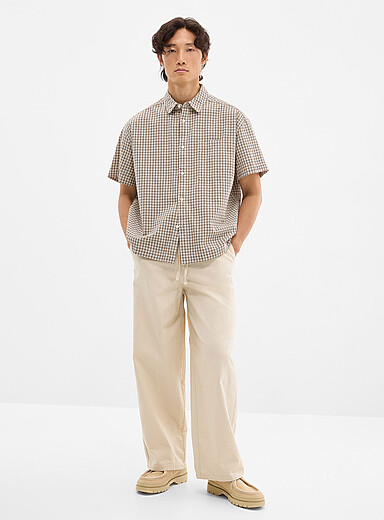 Linen-blend pant <b>Loose fit</b>