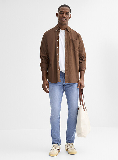Only & Sons: Le jean bleu ciel Loom <b>Coupe &eacute;troite</b> Bleu p&acirc;le - Bleu ciel pour homme