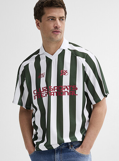 Club Sport striped polo