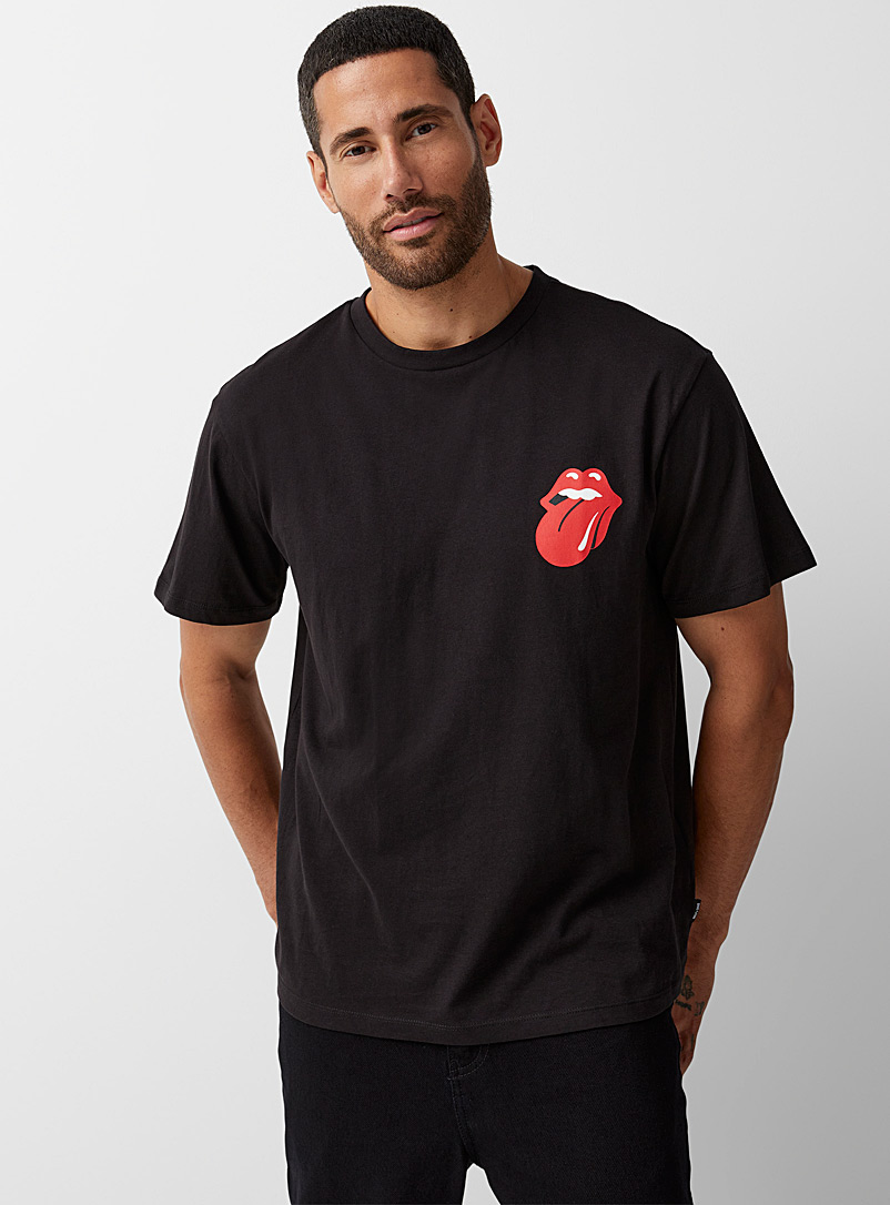 Le 31 Black Rolling Stones T-shirt for men