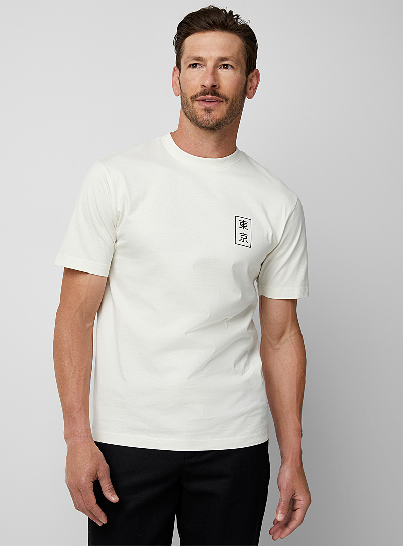 Only & Sons: Le t-shirt fleurs de Tokyo Blanc pour homme