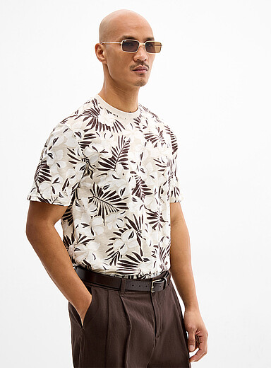 Le t-shirt flore tropicale