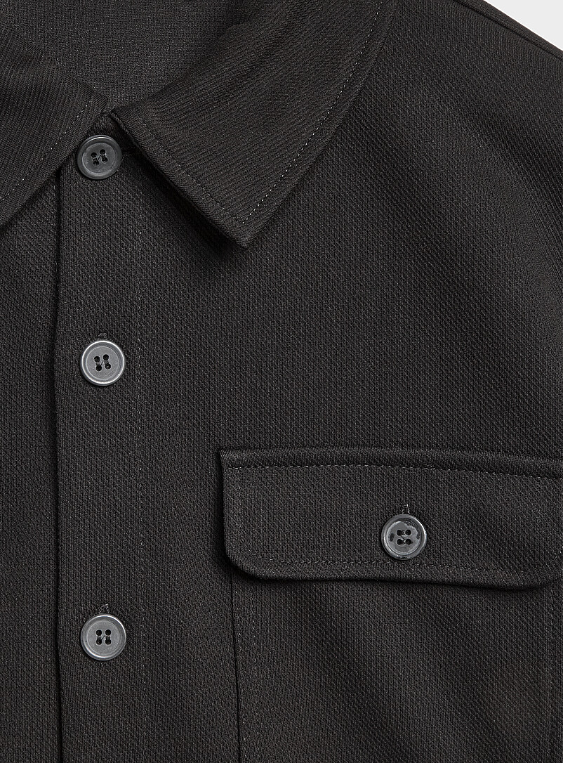 Twill jersey overshirt product image 2