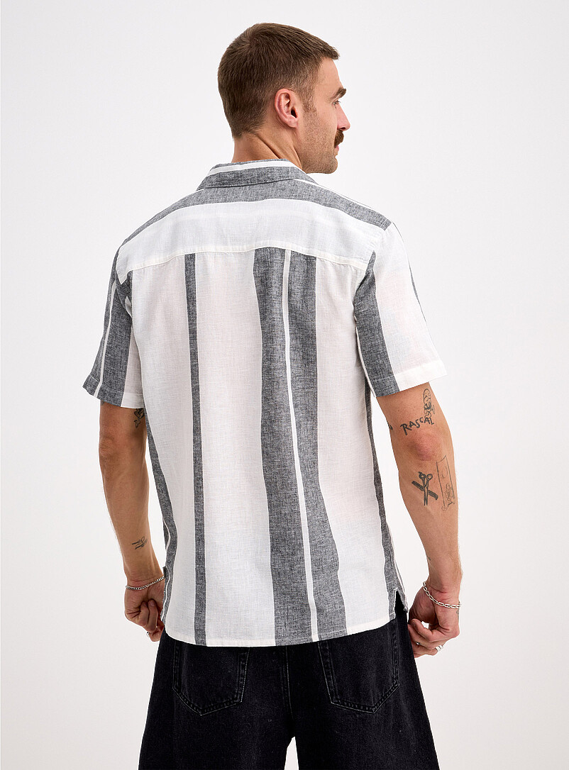 Vertical-stripe lightweight shirt Regular fit product image 2