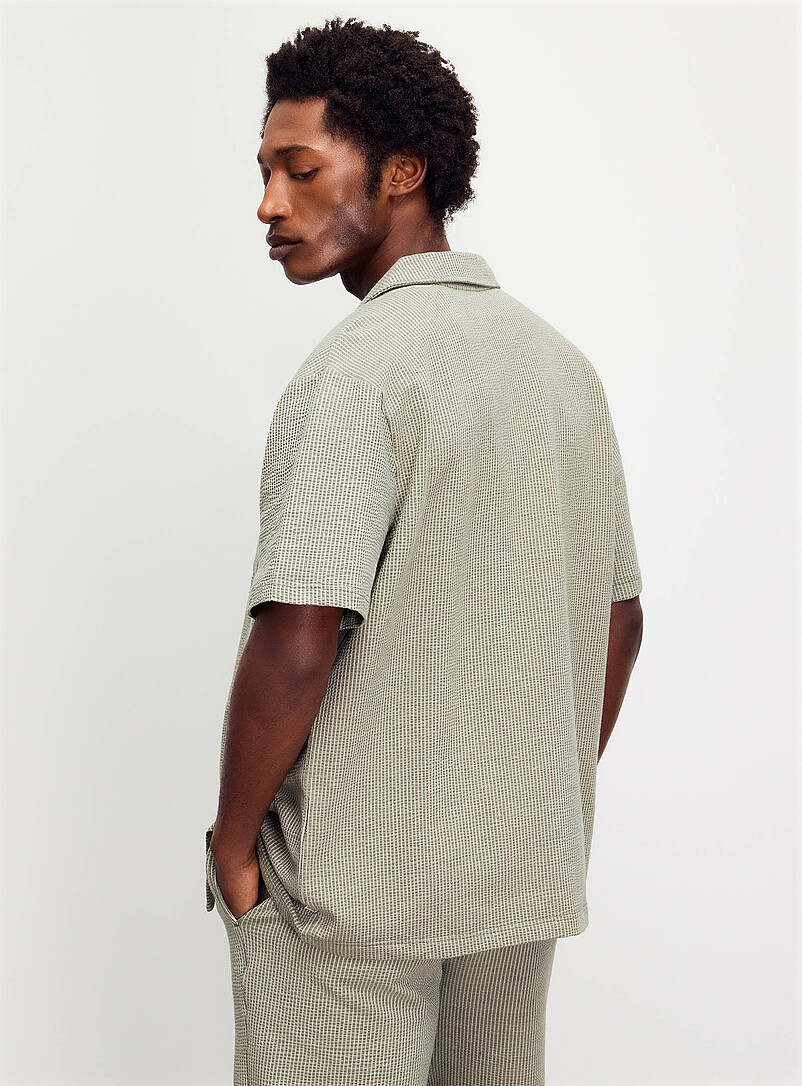 Striped seersucker jersey shirt product image 2