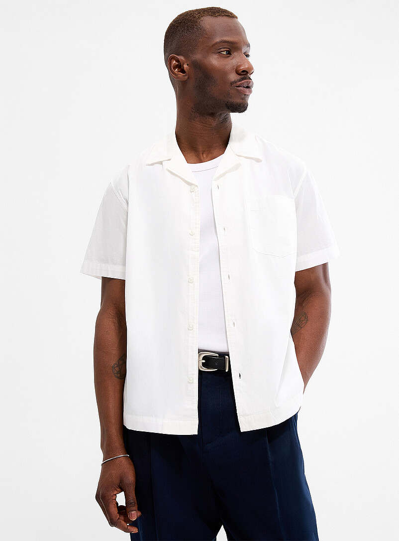 Poplin Camp Shirt Relaxed Fit
