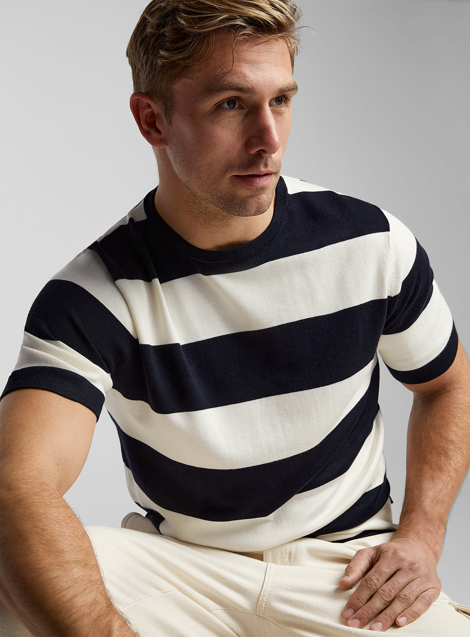Only & Sons - Men's Club-stripe sweater