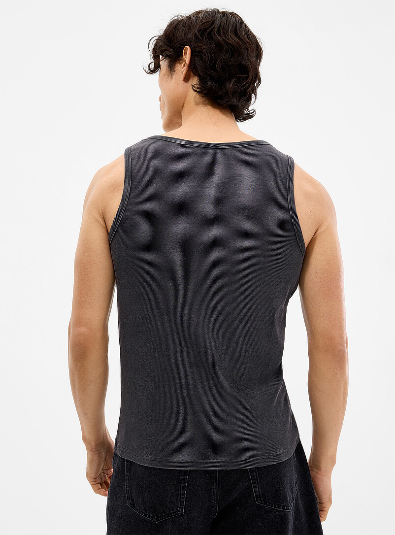 Faded ribbed jersey tank product image 2