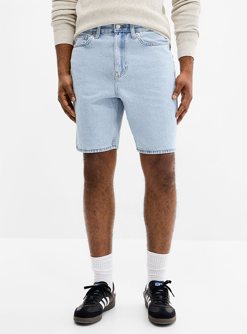 Pale blue jean Bermudas product image 2