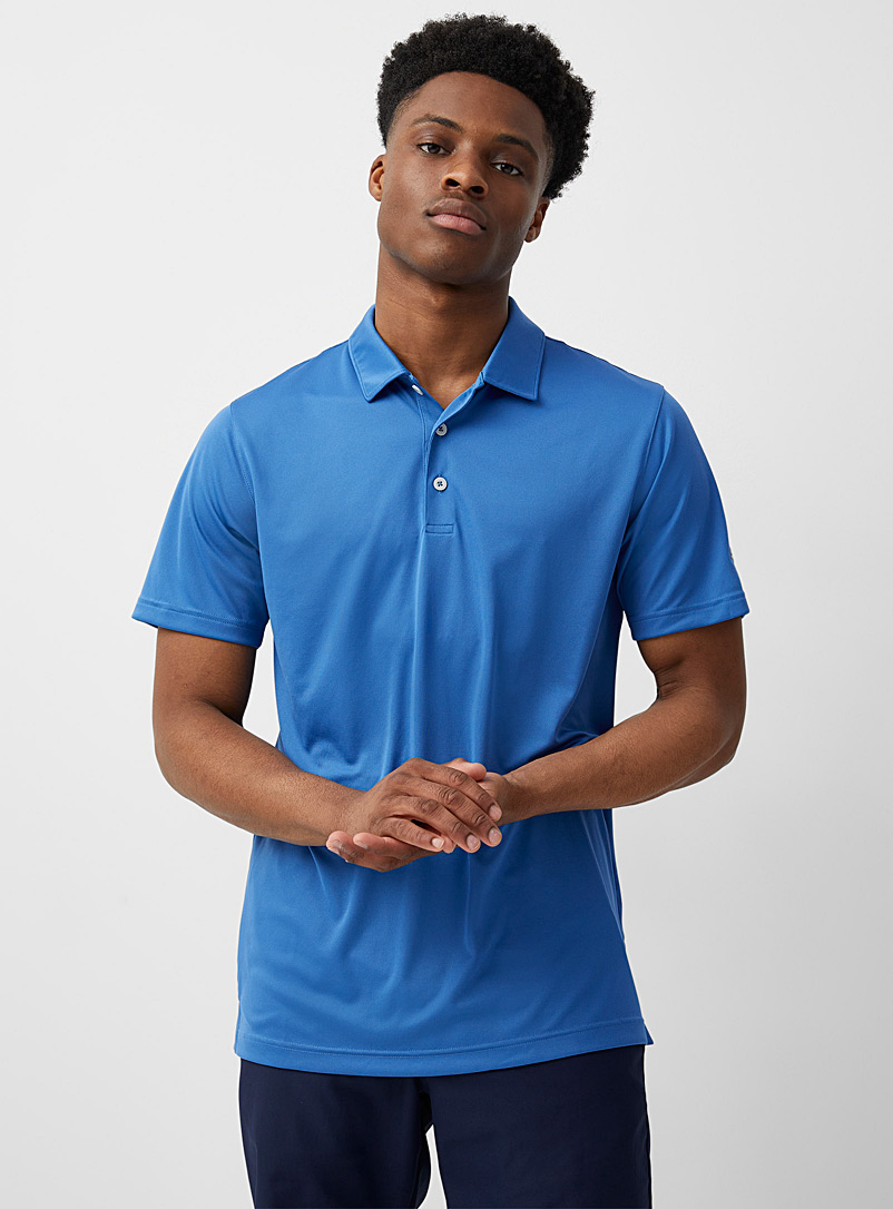 Puma Golf Blue Gamer breathable jersey polo for men