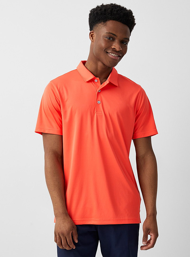 Puma Golf Coral Gamer breathable jersey polo for men