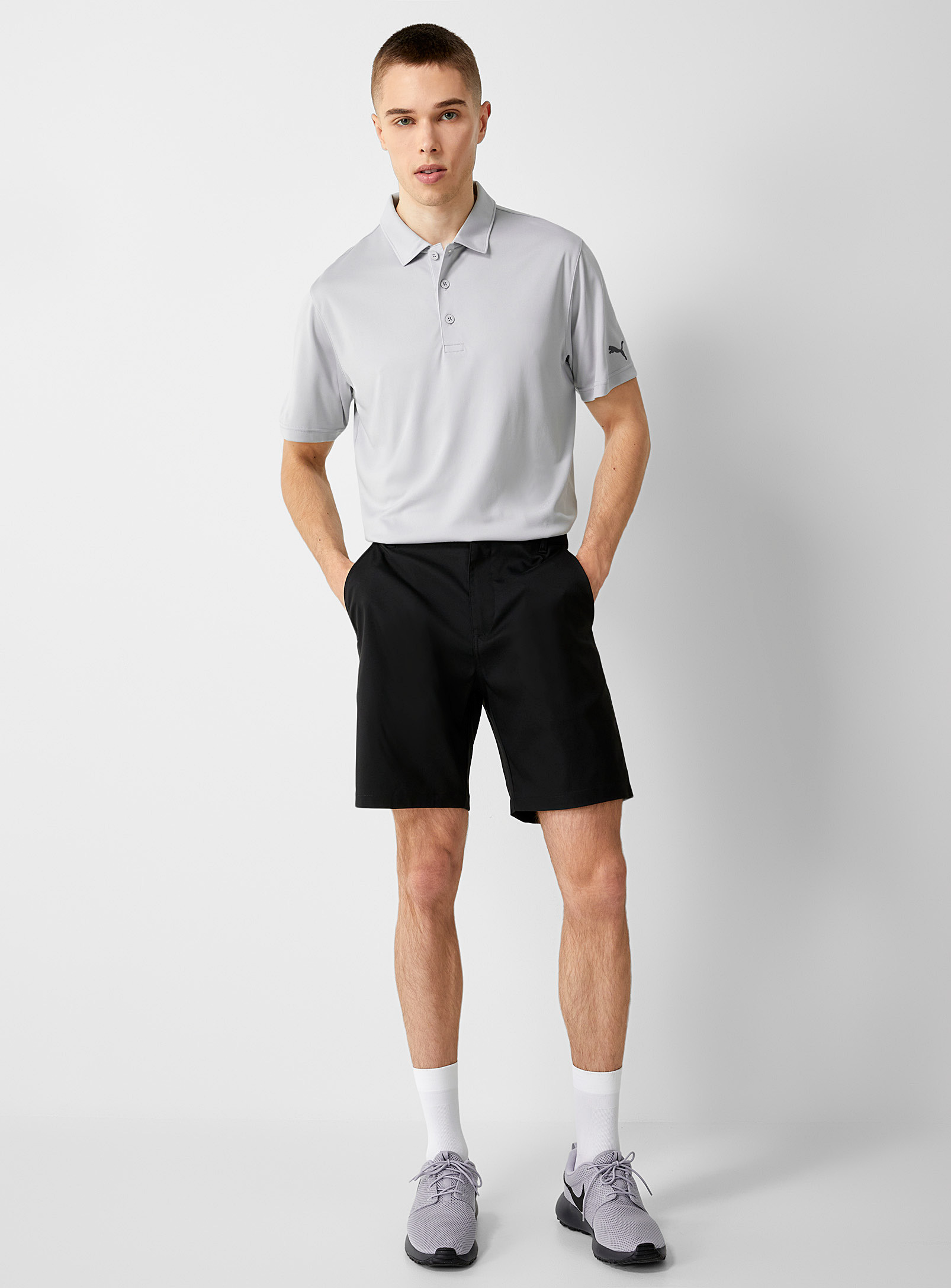 Puma Golf Dealer Stretch Golf Short In Black