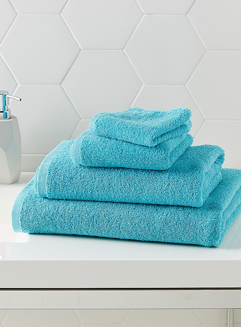 aqua coloured towels