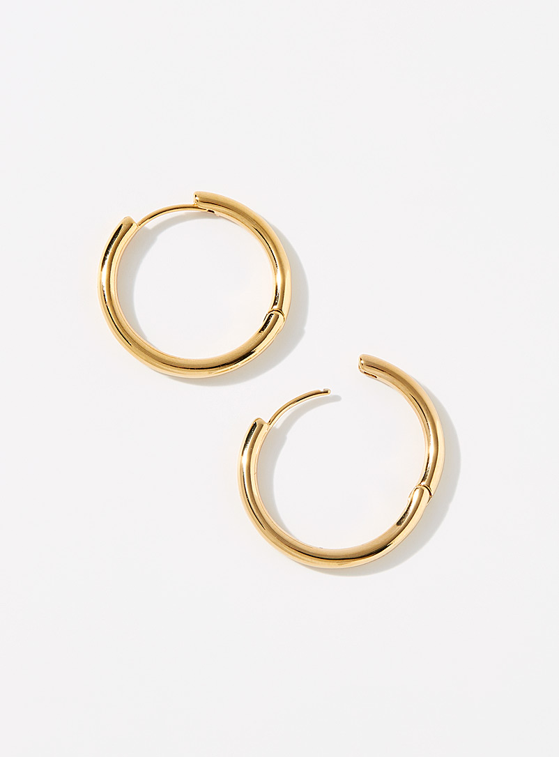 Orelia: Les anneaux dorés lumineux Assorti pour femme