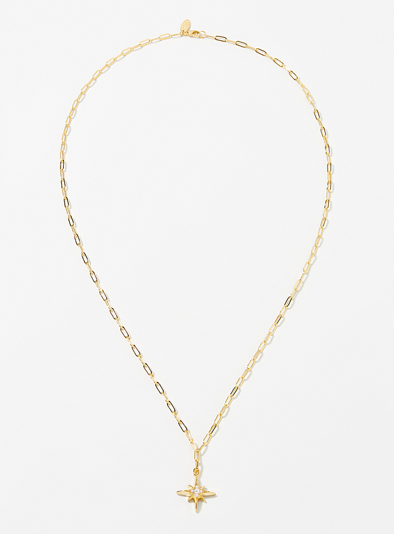 Orelia Assorted Large pearly star chain for women