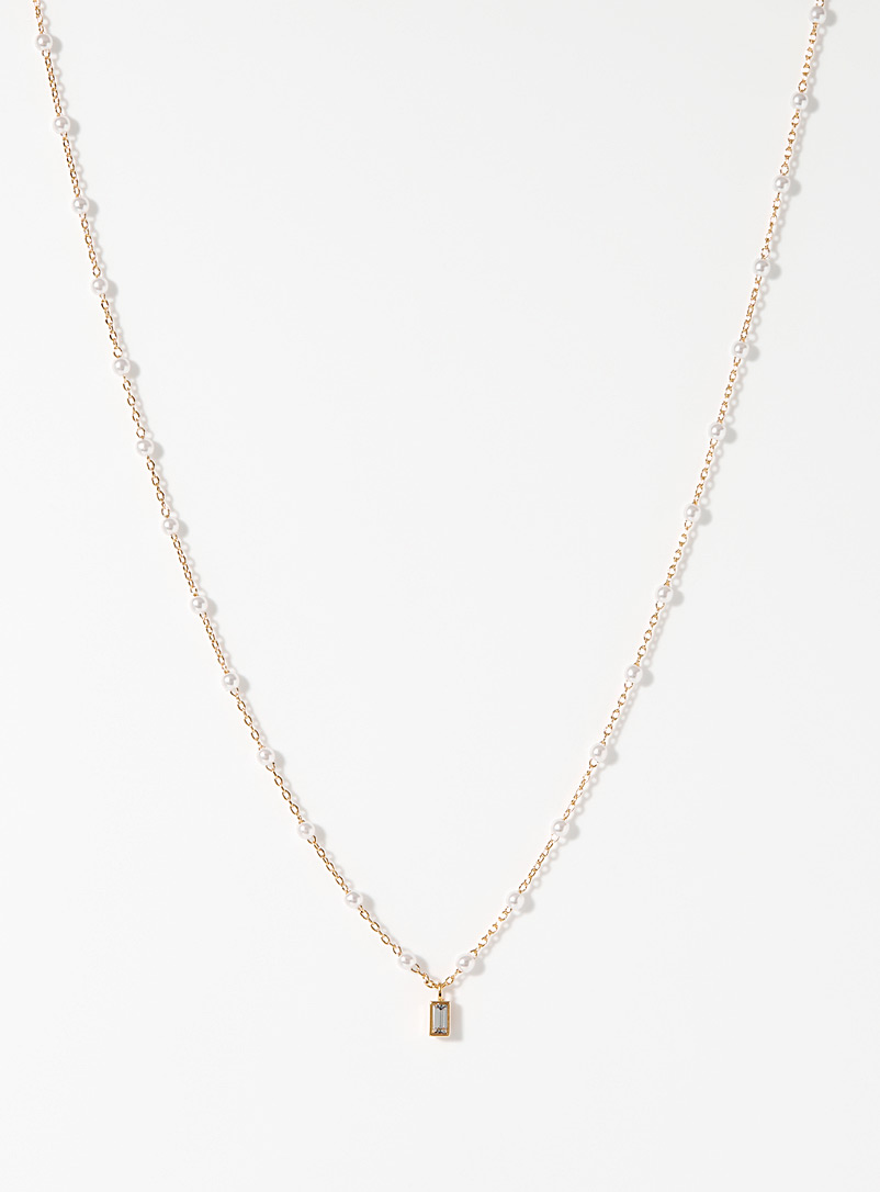Orelia Assorted Mini-crystal pearly chain for women