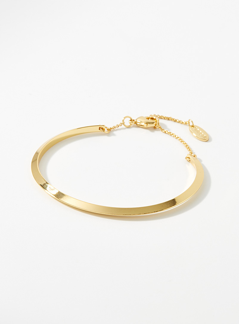 Orelia: Le bracelet rigide doré Assorti pour femme