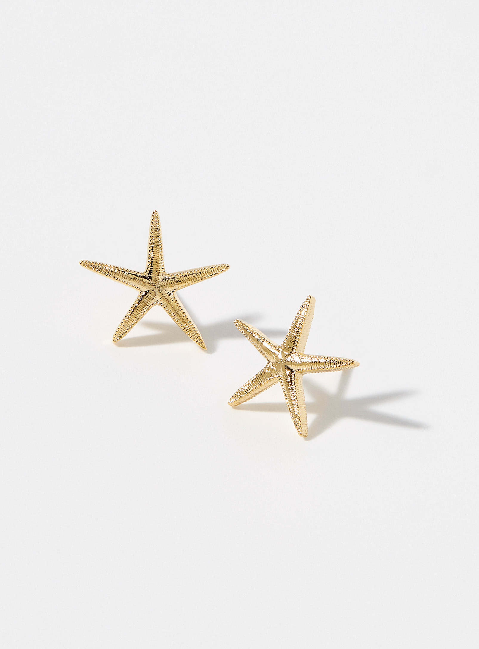 Orelia Golden Starfish Earrings