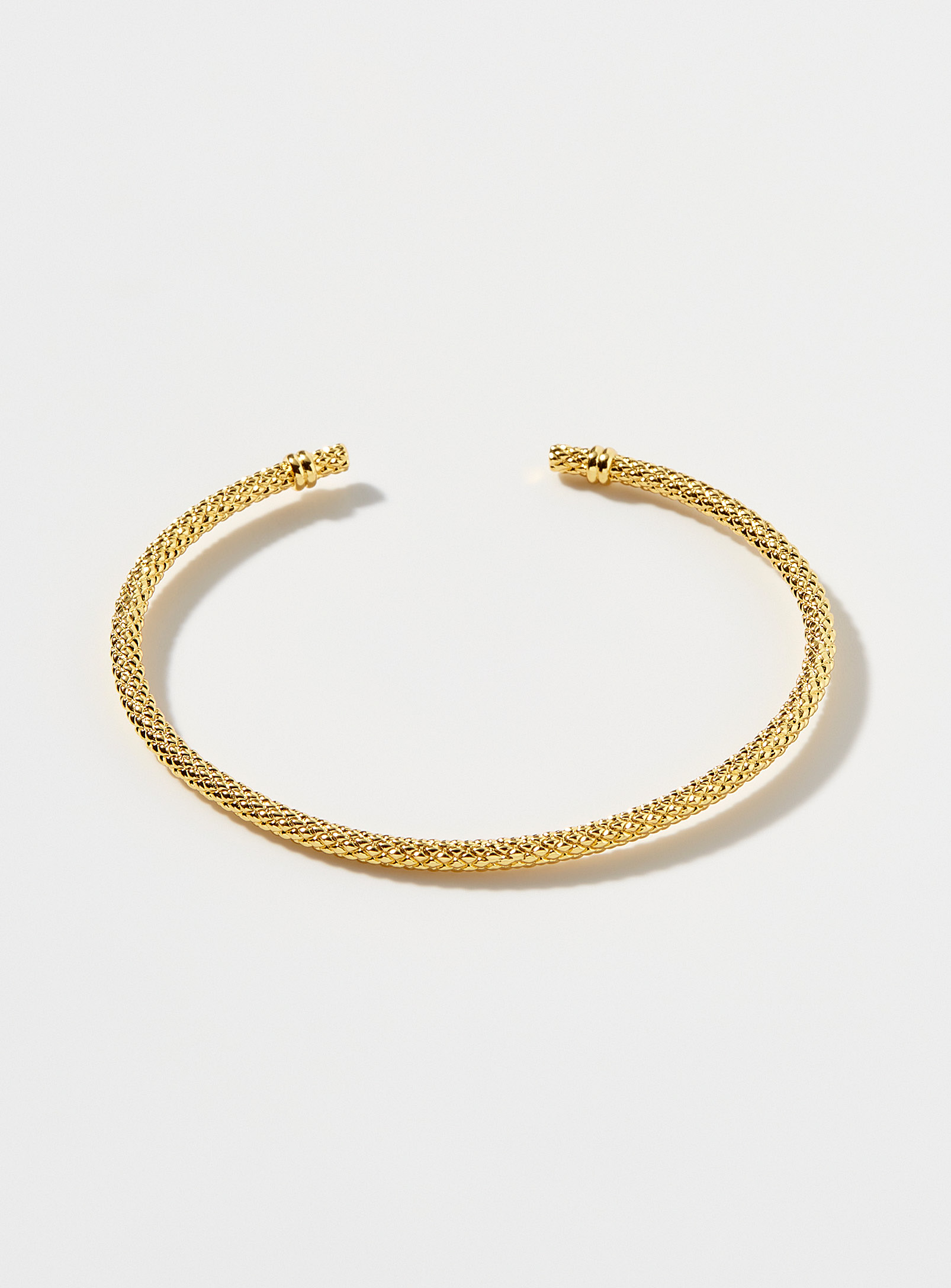 Orelia - Le fin bracelet manchette peau de serpent