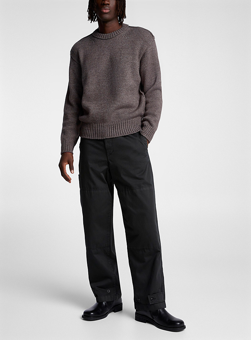 Lemaire Green Buttoned ankles belted pant for men
