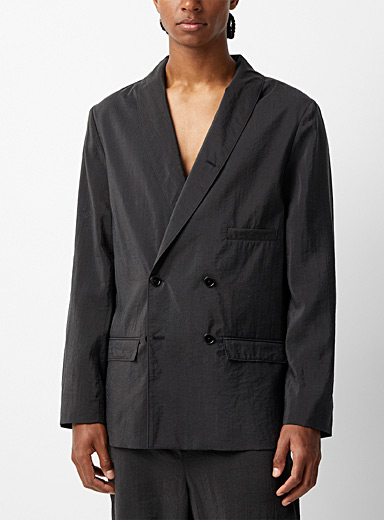 Textured silk belted jacket | Lemaire | Shop Men's Designer Lemaire ...