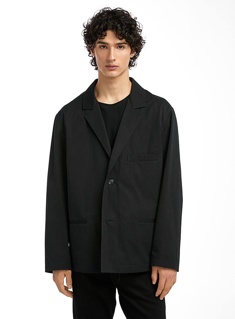 Lemaire Black Lightweight black blazer for men