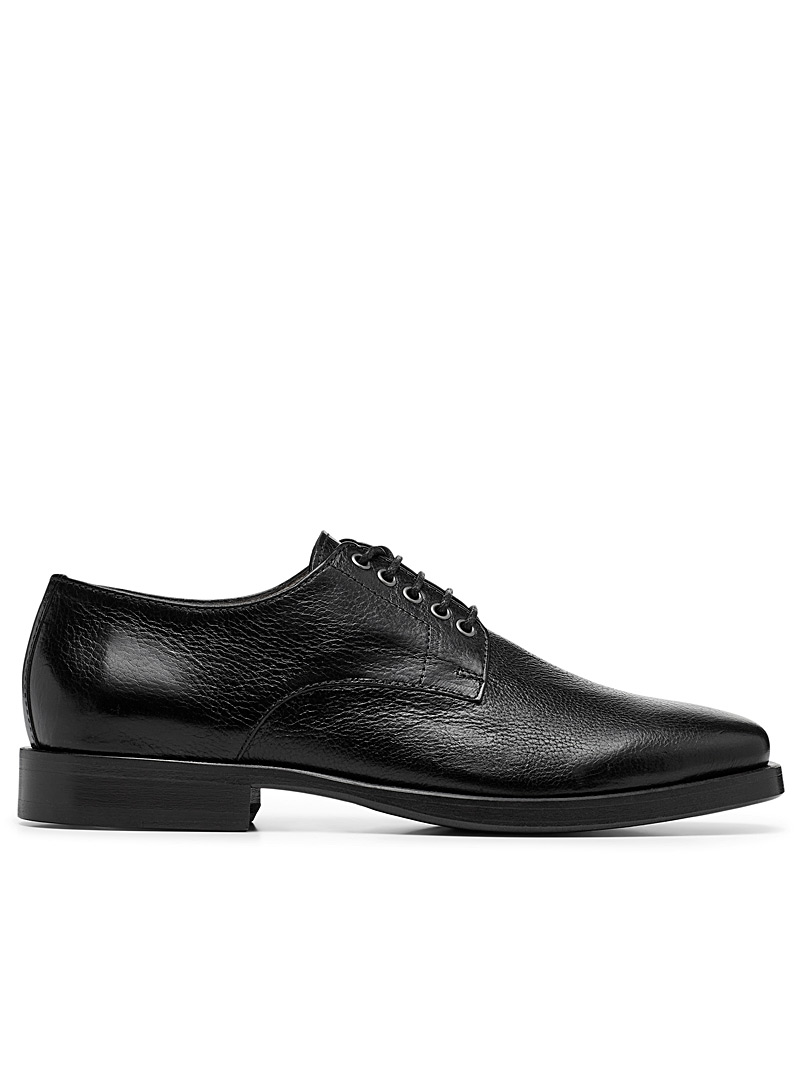 Lemaire Black Square-toe derby shoes Men for men